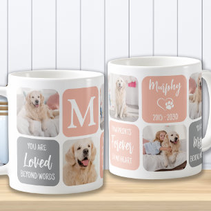 Caneca De Café Colagem de Fotos de Tendência Moderna de Pet Perda