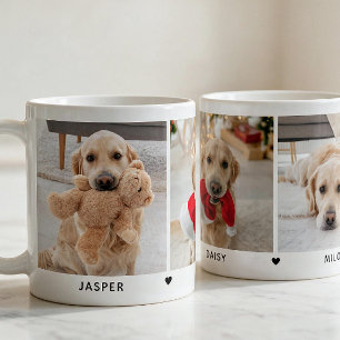 Caneca De Café Colagem de Fotos de Vários Animais Modernos e Míni