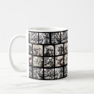 Caneca De Café Colagem de Fotos Divertidas 9 Imagens