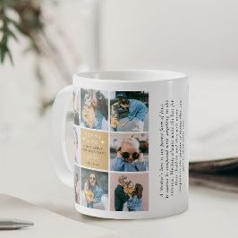Caneca De Café Colagem de Fotos 'Mamãe & Eu' 1º Dia das Mães