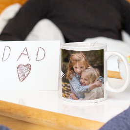 Caneca De Café Colagem de Fotos Moderna Nº 1 Papai