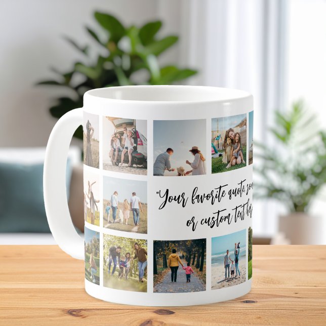 Caneca De Café Colagem de Fotos Moderna Personalizada 18 (Criador carregado)