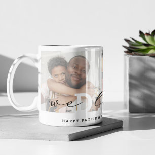 Caneca De Café Colagem de Fotos 'Nós Te Amamos - Papai' com Rotei