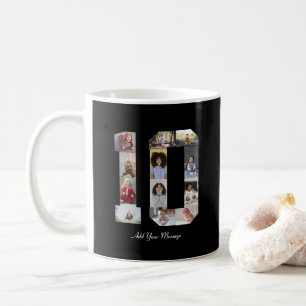 Caneca De Café Colagem de Fotos Número 10