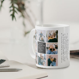 Caneca De Café Colagem de Fotos 'Papai & Eu' no Primeiro Dia dos