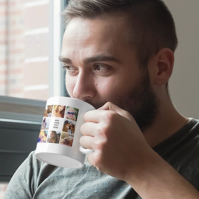 Caneca De Café Colagem de Fotos Personalizada 16 (Criador carregado)