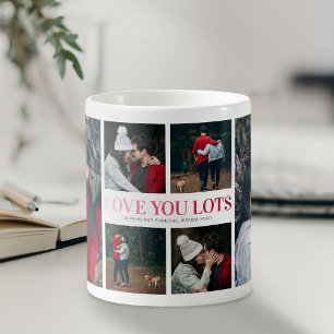 Caneca De Café Colagem de Fotos Personalizada 6 Fotos