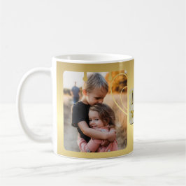 Caneca De Café Colagem de Fotos Personalizada "Eu Amo MÃE"