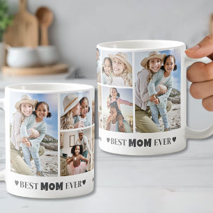 Caneca De Café Colagem de Fotos Personalizada Melhor Presente par