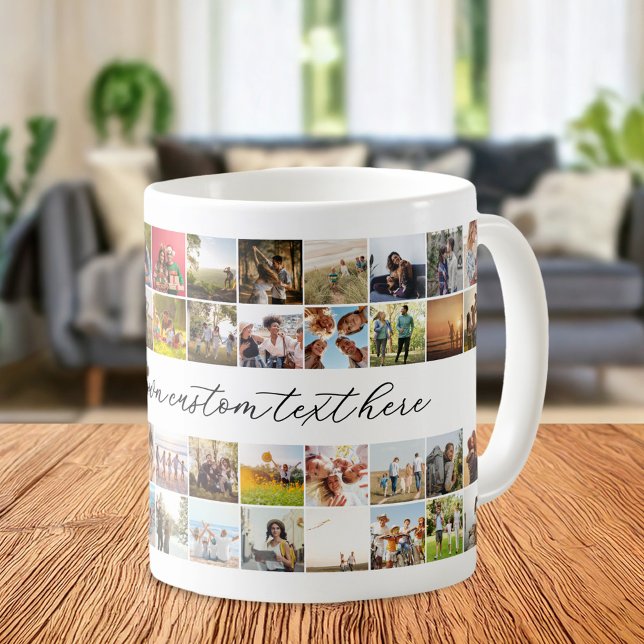 Caneca De Café Colagem de Fotos Personalizada Moderna 48 (Criador carregado)