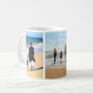 Caneca De Café Colagem de Fotos Personalizada Mug Suas Fotos Fami