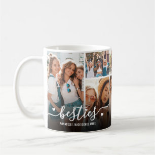 Caneca De Café Colagem de Fotos Personalizadas das Melhores Amiga