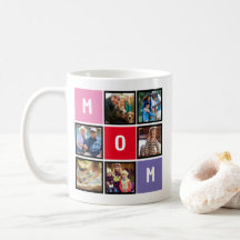 Colagem de Fotos Personalizadas do Dia das Mães Mo