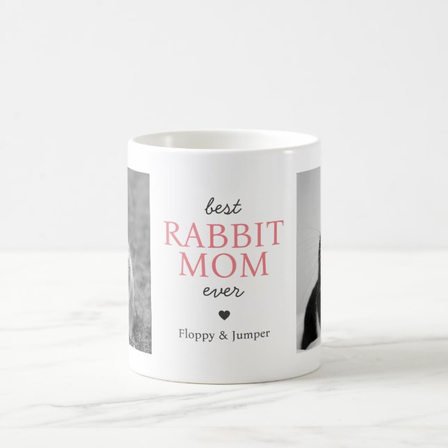 Caneca De Café Colagem de Fotos Personalizadas Melhor Mãe de Coel (Centro)