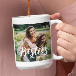Caneca De Café Colagem de Fotos Personalizadas para Melhores Amig