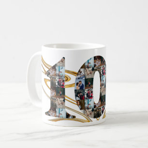 Caneca De Café Colagem de fotos: presentes de aniversário de 10 a