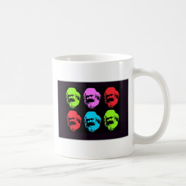 Caneca De Café Colagem de Karl Marx (Direita)