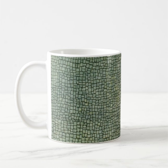 Caneca De Café Colagem de pedregulagem branca (Esquerda)