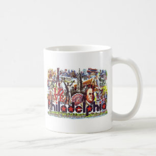 Caneca De Café Colagem de Philadelphfia
