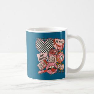 Caneca De Café Colagem de São Valentim Ocidental Vintage Arte How