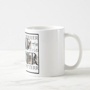 Caneca De Café Colagem de Terrier de rato