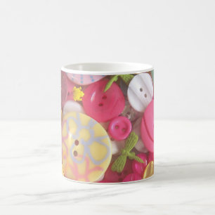 Caneca De Café Colagem do botão da cor da praia