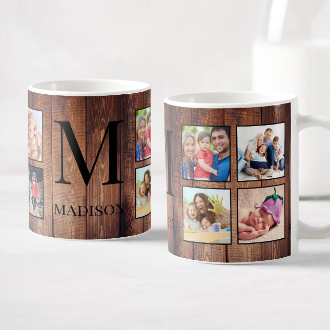 Caneca De Café Colagem Fotográfica Personalizada da Família Madei (Criador carregado)