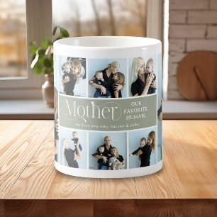 Caneca De Café Colagem Fotográfica Sentimental Presente para Mãe