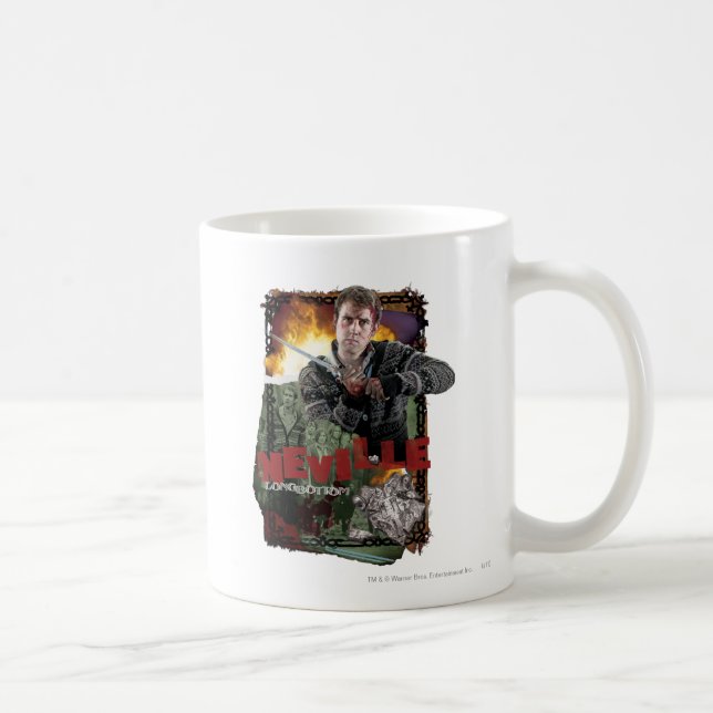 Caneca De Café Colagem Neville Longbottom 2 (Direita)