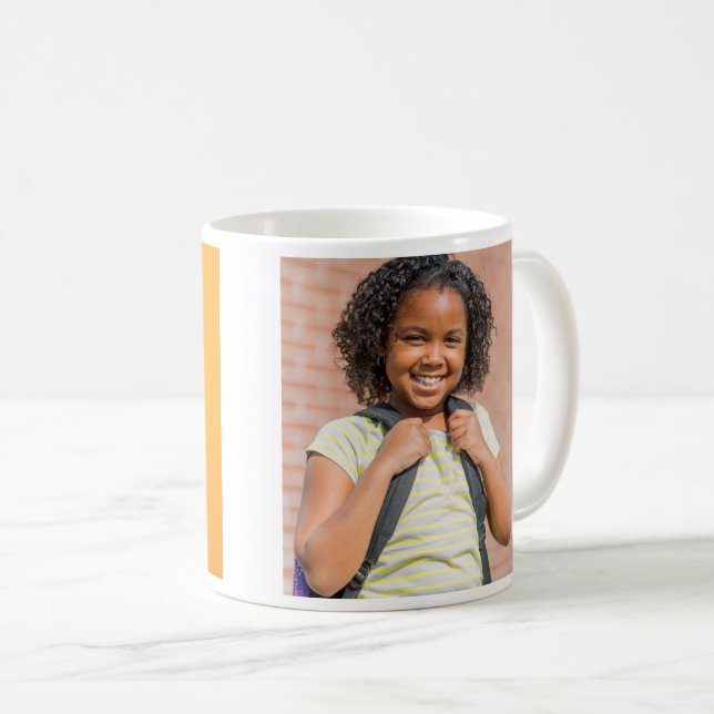Caneca De Café Colagem Personalizada 2 Fotografias Coffee Mug (Frente Esquerda)