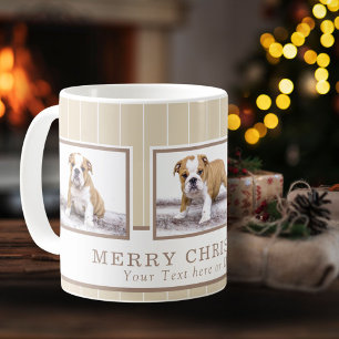 Caneca De Café Colagem Personalizada de Fotos de Pet no Cão de N