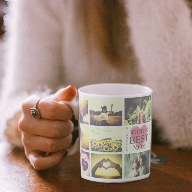 Caneca De Café Colagem personalizada de fotos personalizadas de t (Criador carregado)