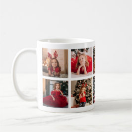 Caneca De Café Colagem Personalizada de Imagens 10 Foto Natal
