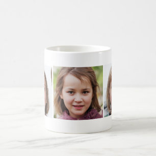 Caneca De Café Colagem Personalizada De Três Fotos