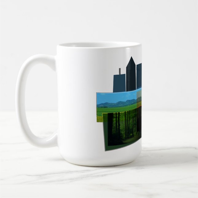 Caneca De Café Colagem selvagem  (Esquerda)