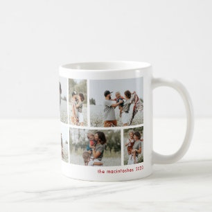 Caneca De Café Colagem Simples Minimalista de 10 Fotos