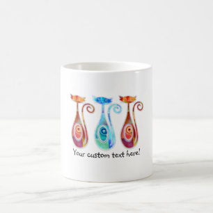 Caneca De Café Colagem Textured de Moonkats costume legal