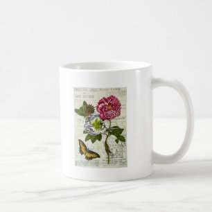 Caneca De Café Colagem Vintage Bonito