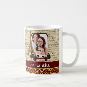 Caneca De Café Colagem Vintage Paris