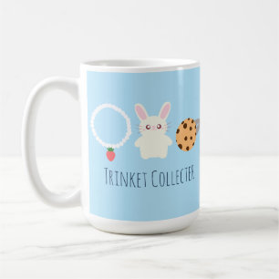 Caneca De Café Colar De Morango, Coelho E Anel