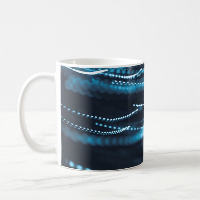 Caneca De Café Colar preto e azul (Esquerda)