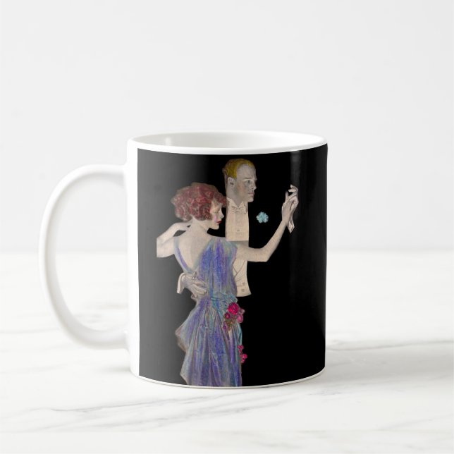 Caneca De Café Colarras de setas e camisas Leyendecker e 1923 (Esquerda)