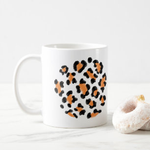 Caneca De Café Colas-leopardo, design de pele animal