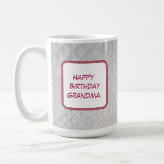 Caneca De Café Colcha de Aniversário para a Vovó