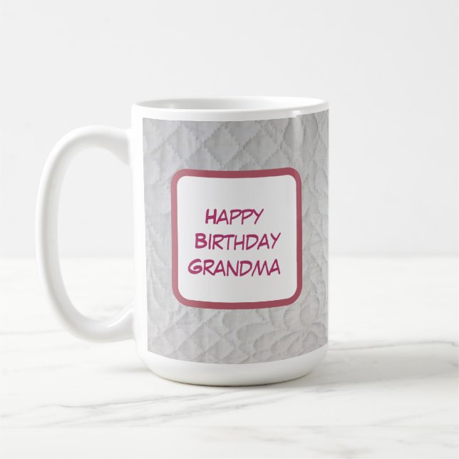 Caneca De Café Colcha de Aniversário para a Vovó (Esquerda)
