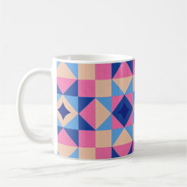 Caneca De Café Colcha de Bloco de Estrela Moderna