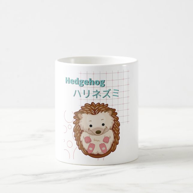 Caneca De Café Coleção Cute Hedgehog-Kawaii (Centro)