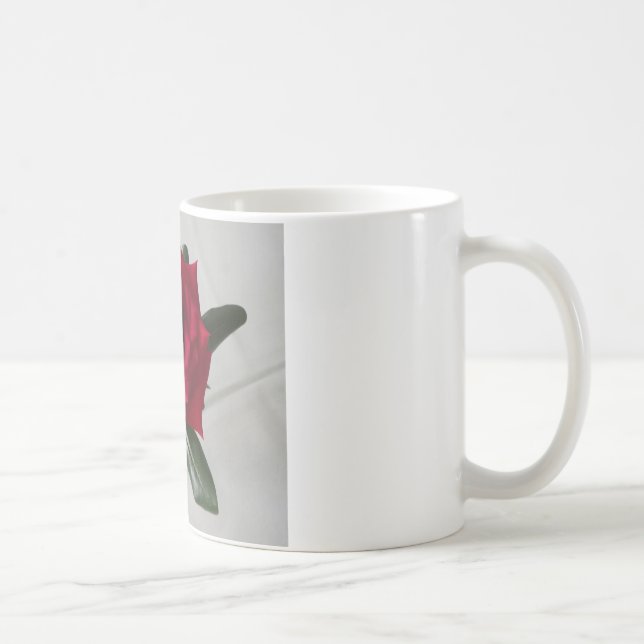 Caneca De Café Coleção da flora da rosa vermelha (Direita)