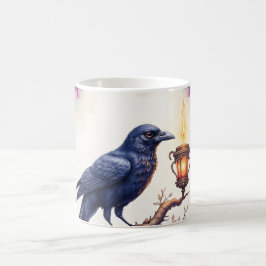 Caneca De Café Coleção de Casamento Enchanted Raven Wedding