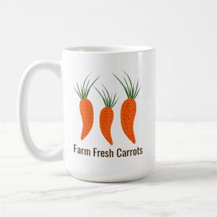 Caneca De Café Coleção de Cenouras Botânicas
